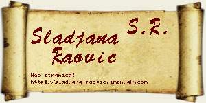 Slađana Raović vizit kartica